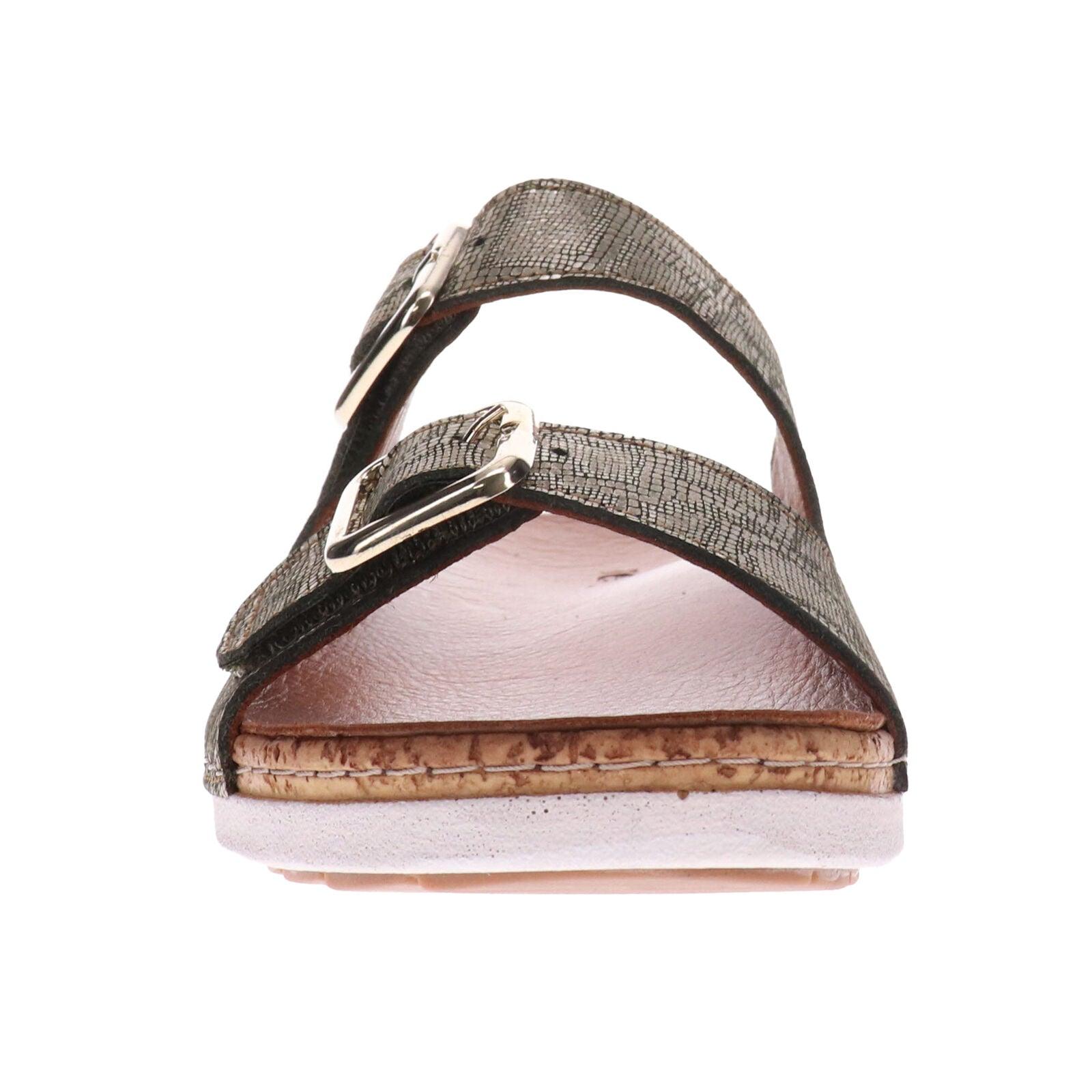 Brighton 2 Strap Slide Sandal - Revere Shoes