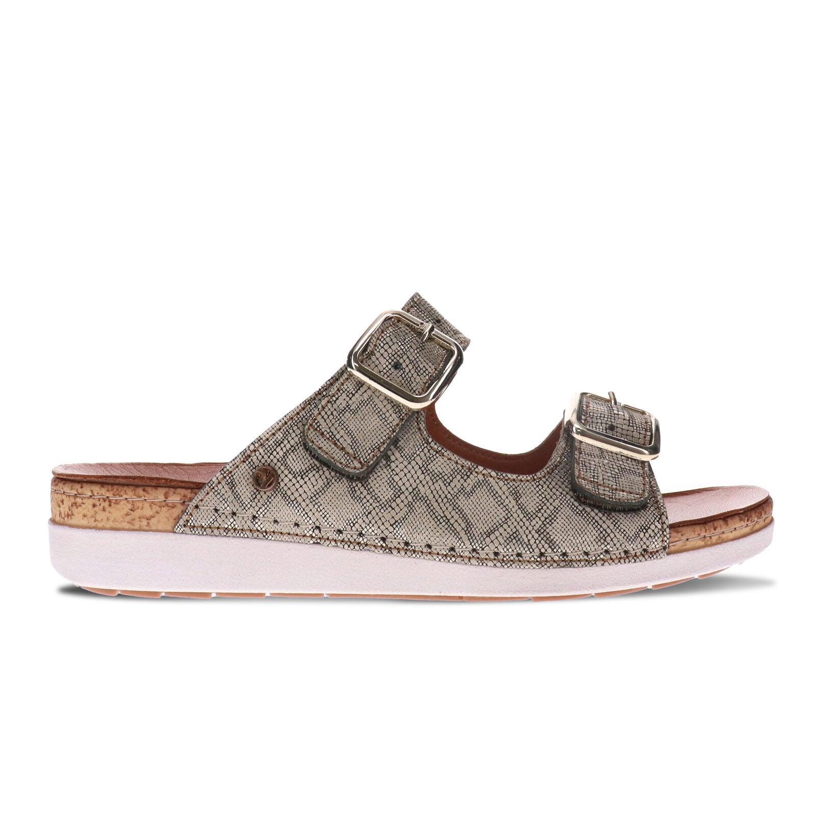 Brighton 2 Strap Slide Sandal - Revere Shoes