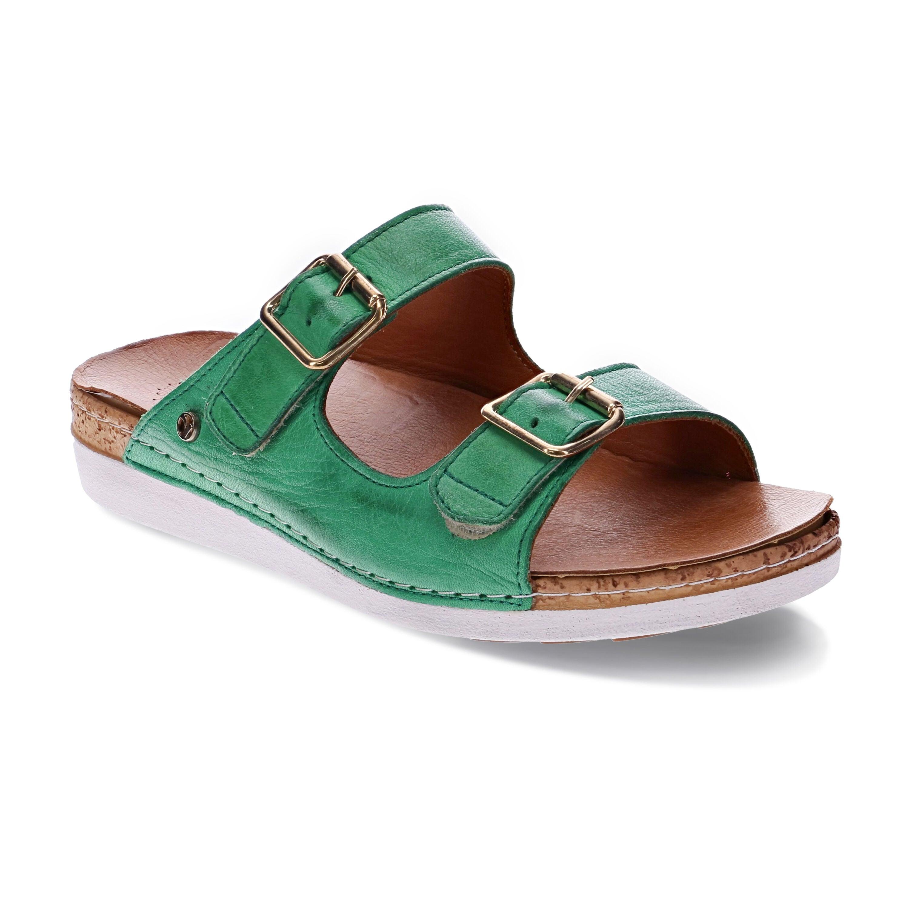 Brighton 2 Strap Slide Sandal - Revere Shoes