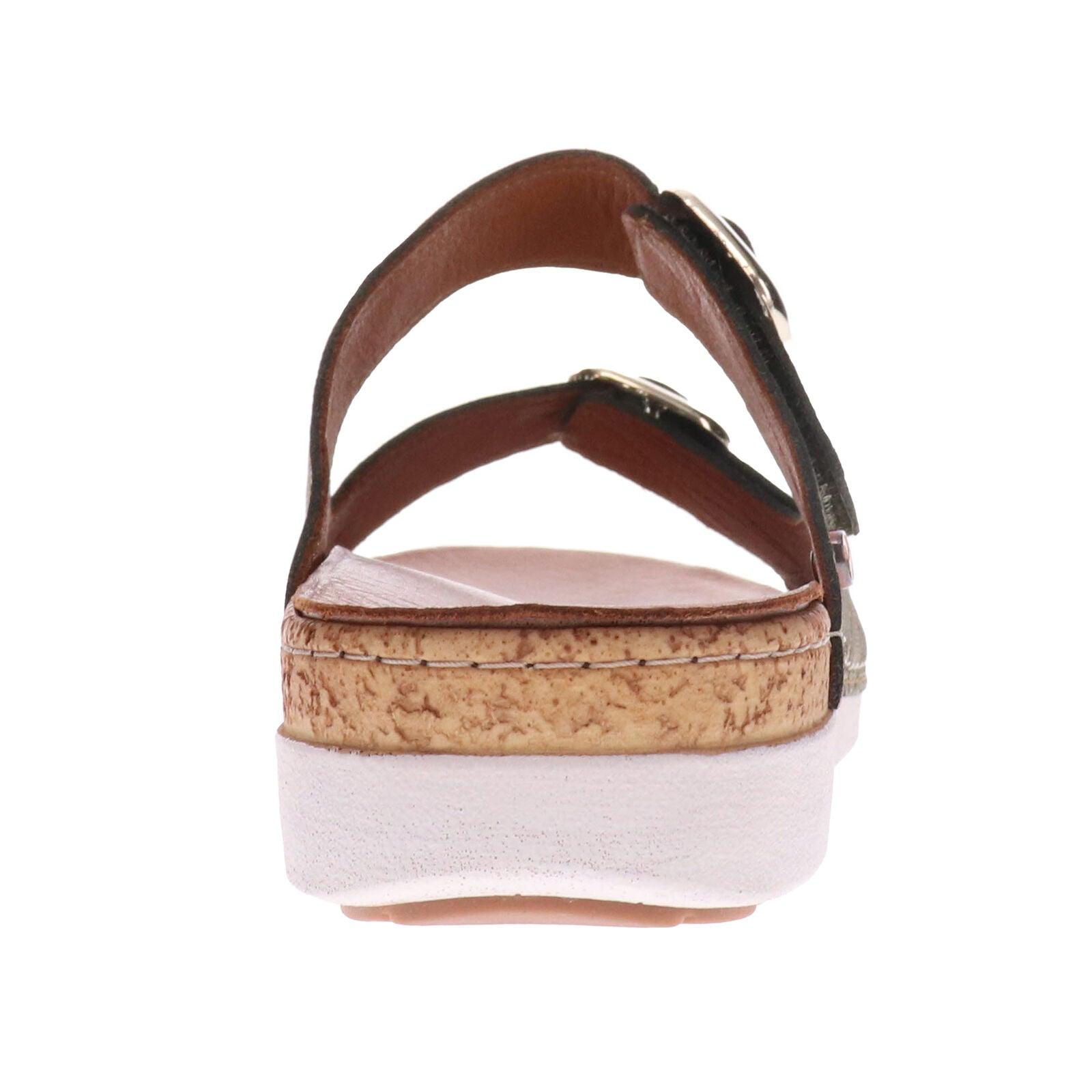 Brighton 2 Strap Slide Sandal - Revere Shoes