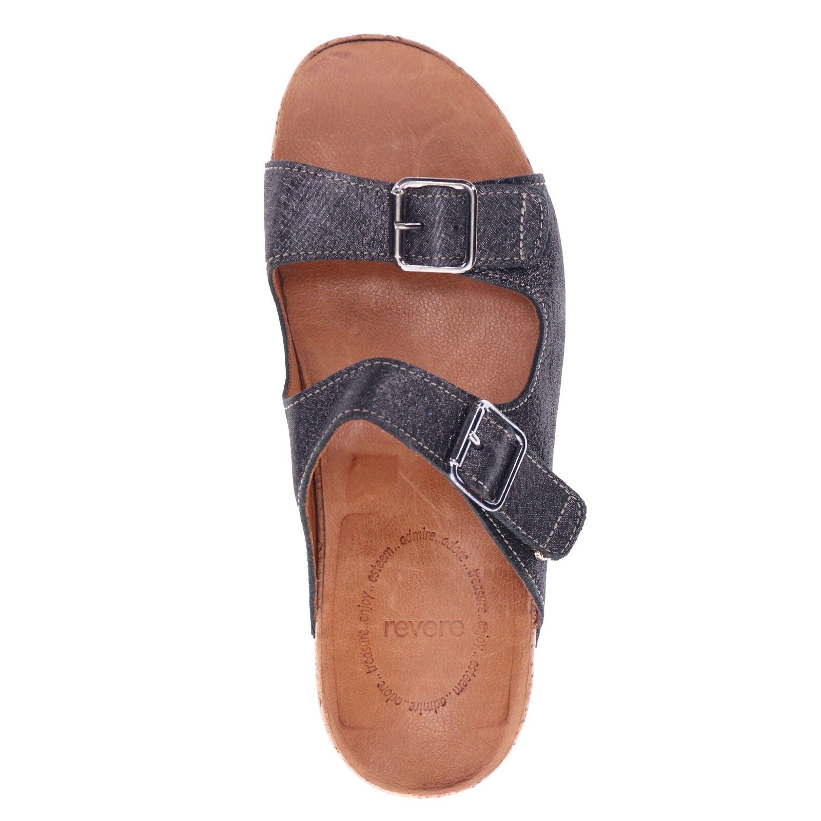 Brighton 2 Strap Slide Sandal - Revere Shoes