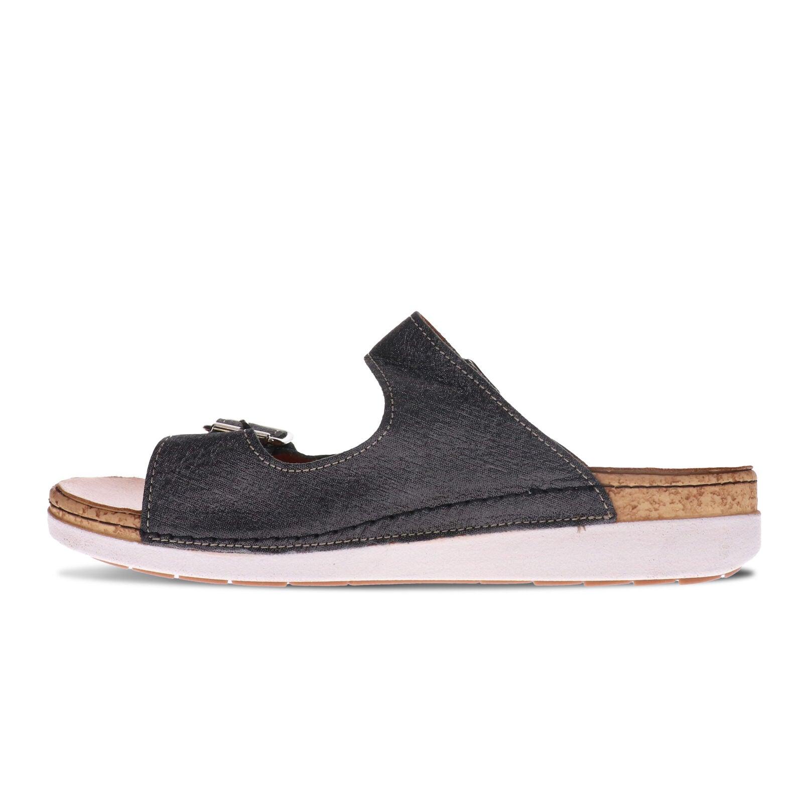 Brighton 2 Strap Slide Sandal - Revere Shoes