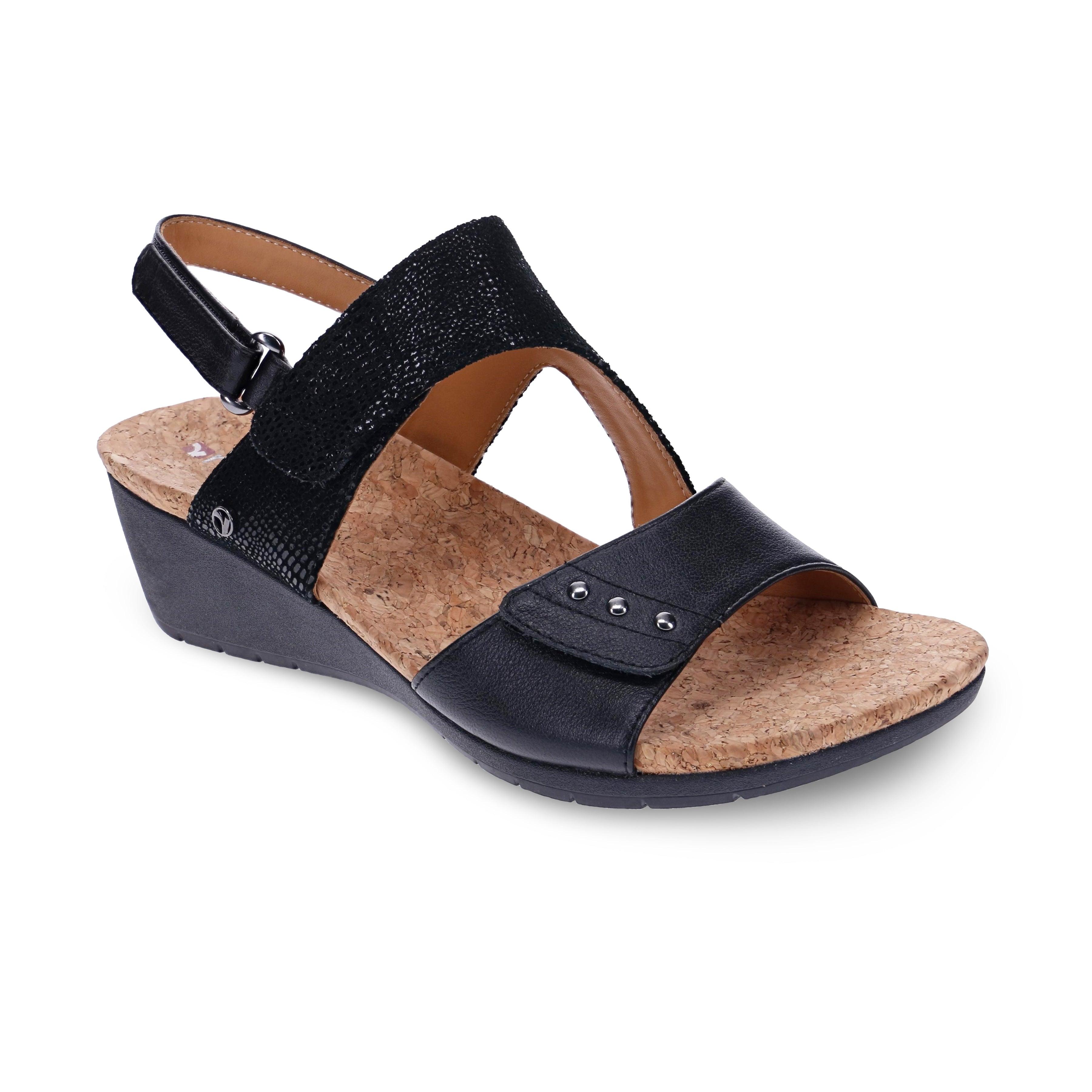 Grenada Back Strap Wedge - Revere Shoes