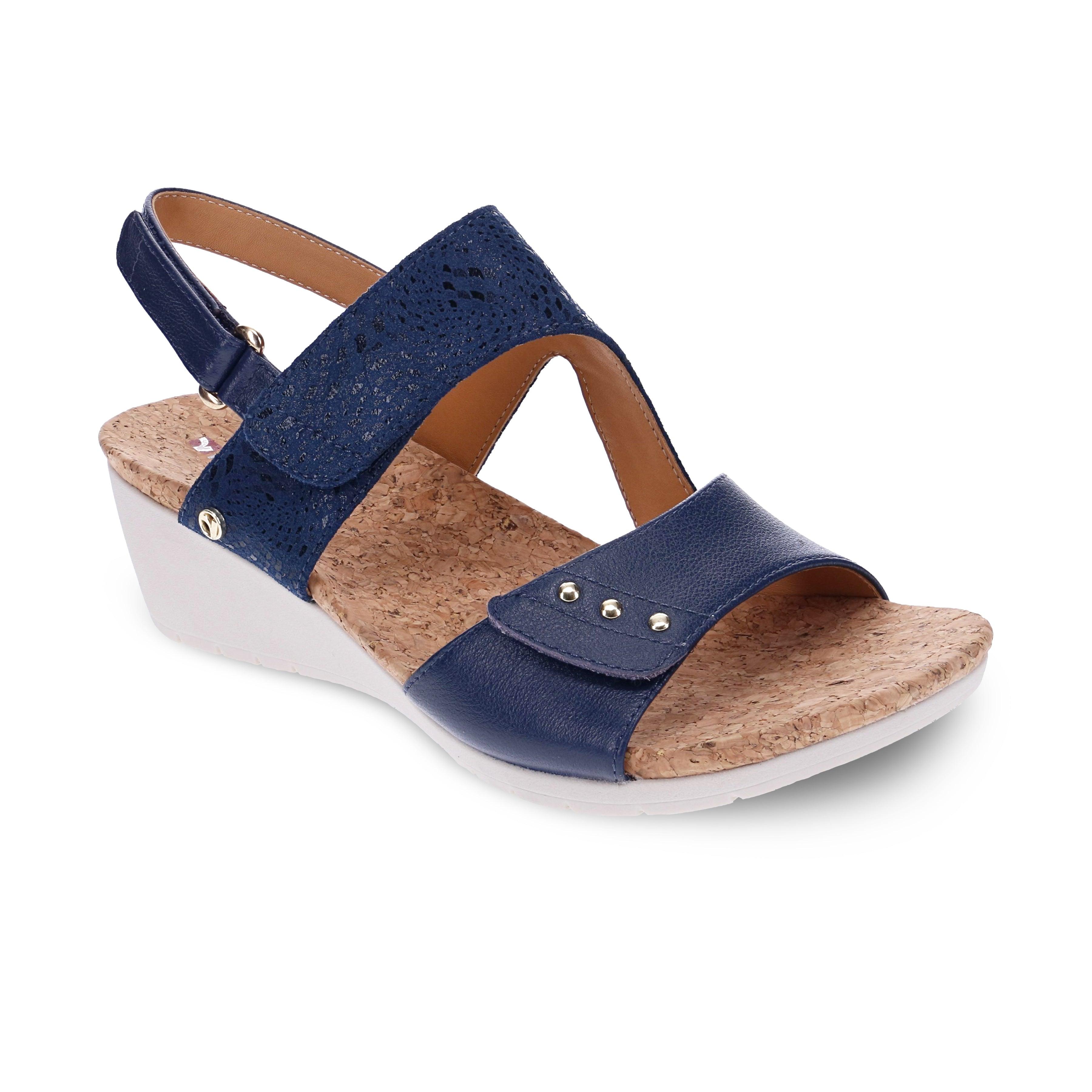 Grenada Back Strap Wedge - Revere Shoes