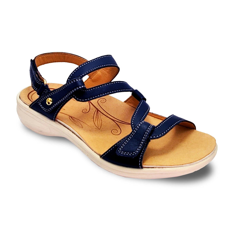 Emerald 3 Strap Leather Sandals