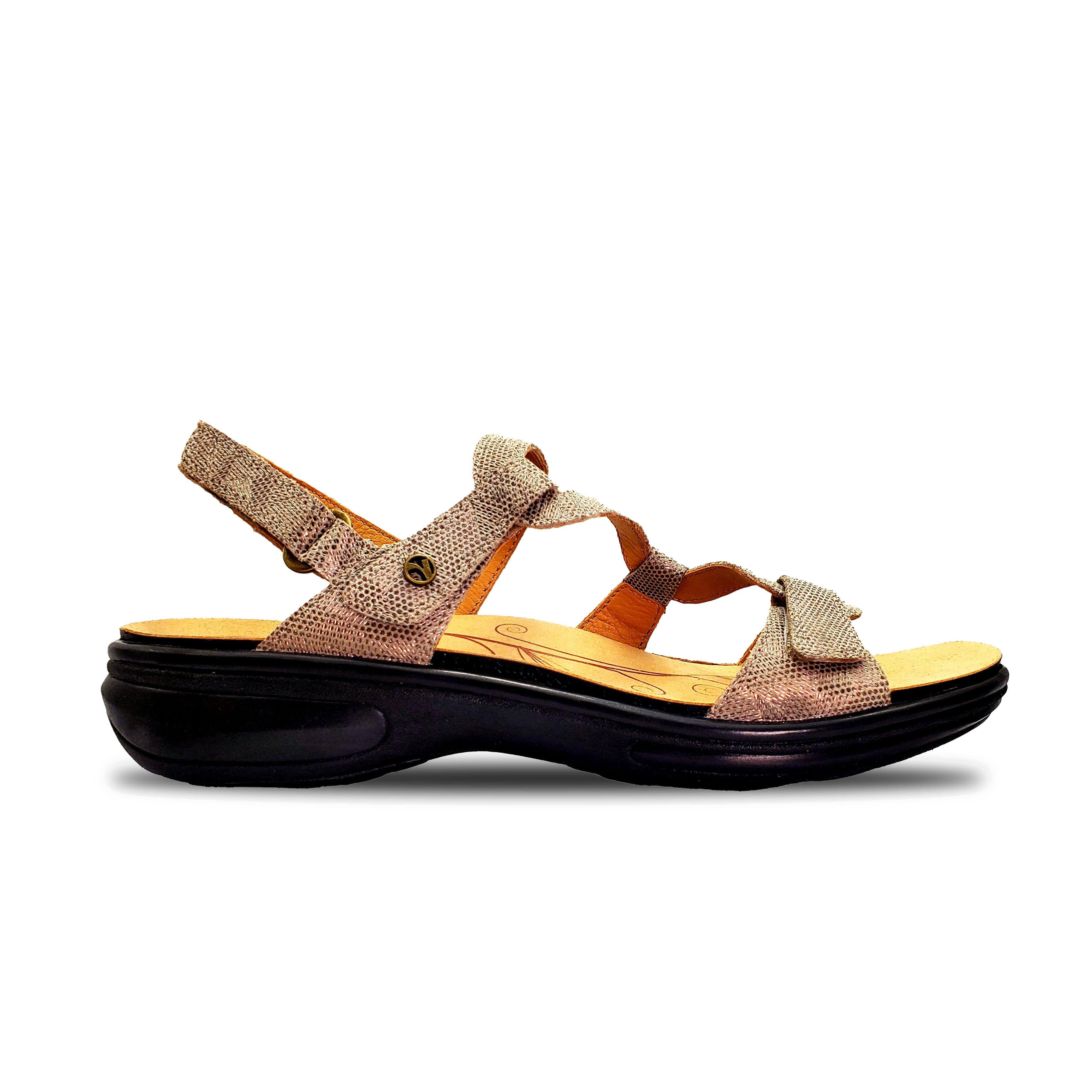 Emerald 3 Strap Leather Sandals - Seasonal - Revere Shoes