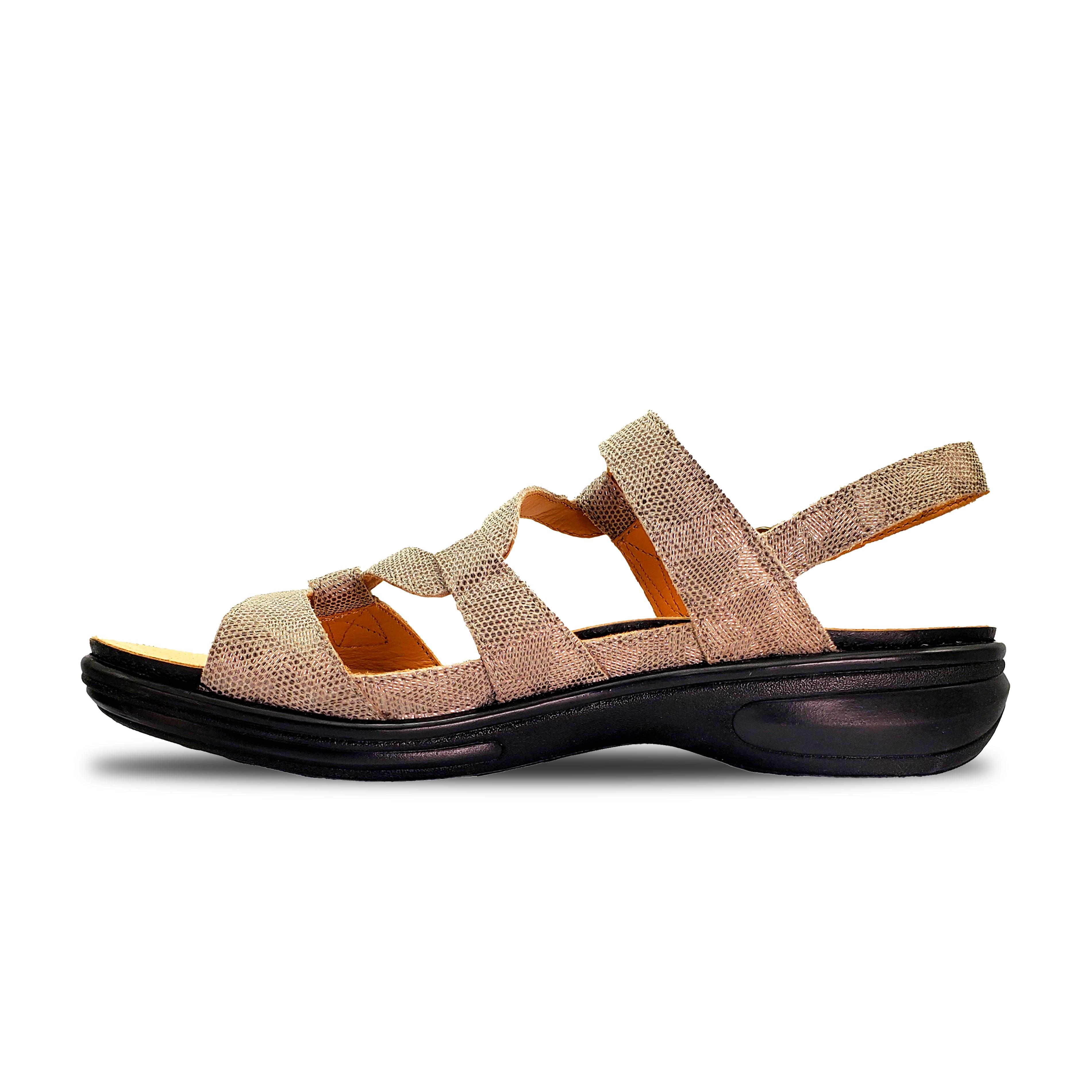 Emerald 3 Strap Leather Sandals - Seasonal - Revere Shoes