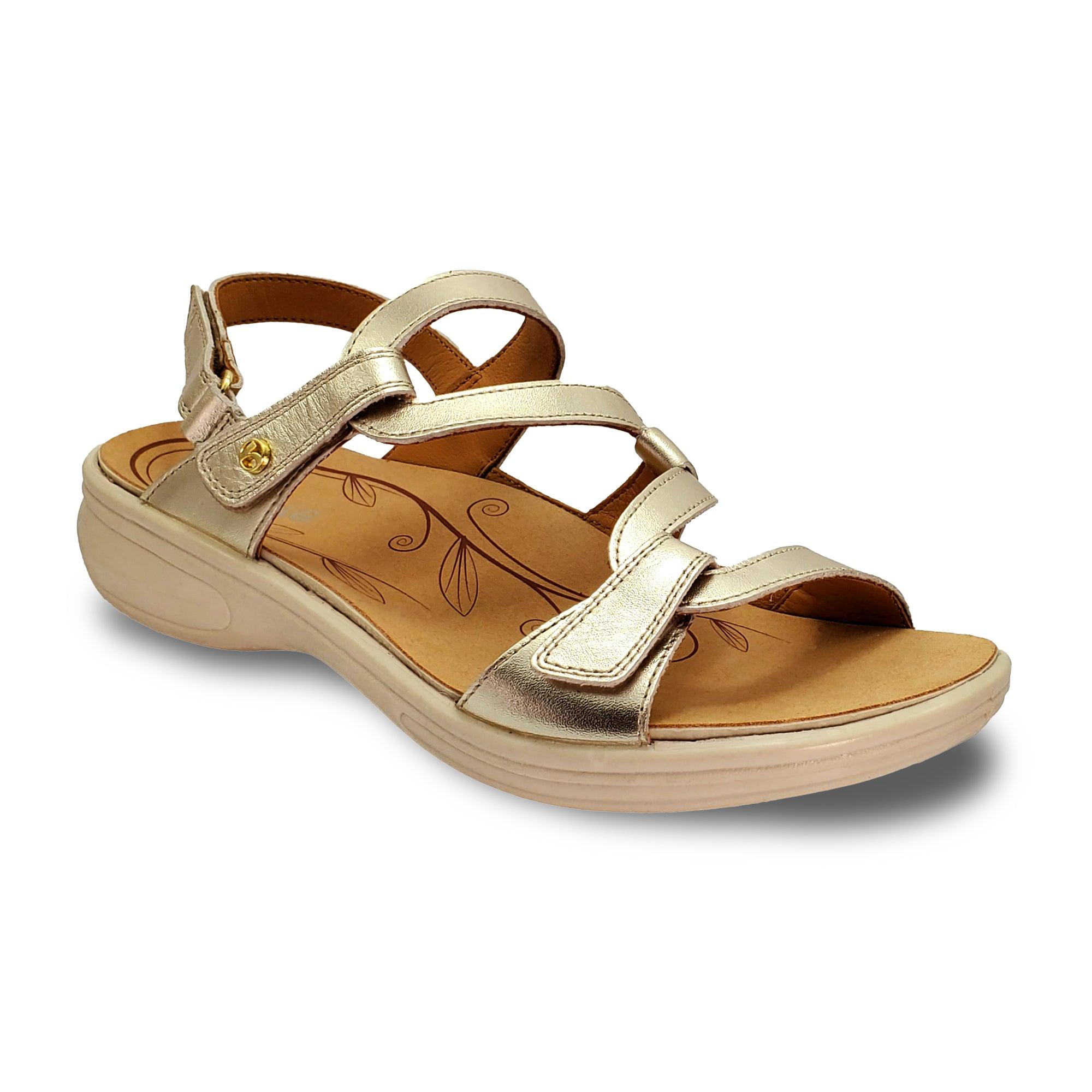 Emerald 3 Strap Leather Sandals - Seasonal - Revere Shoes