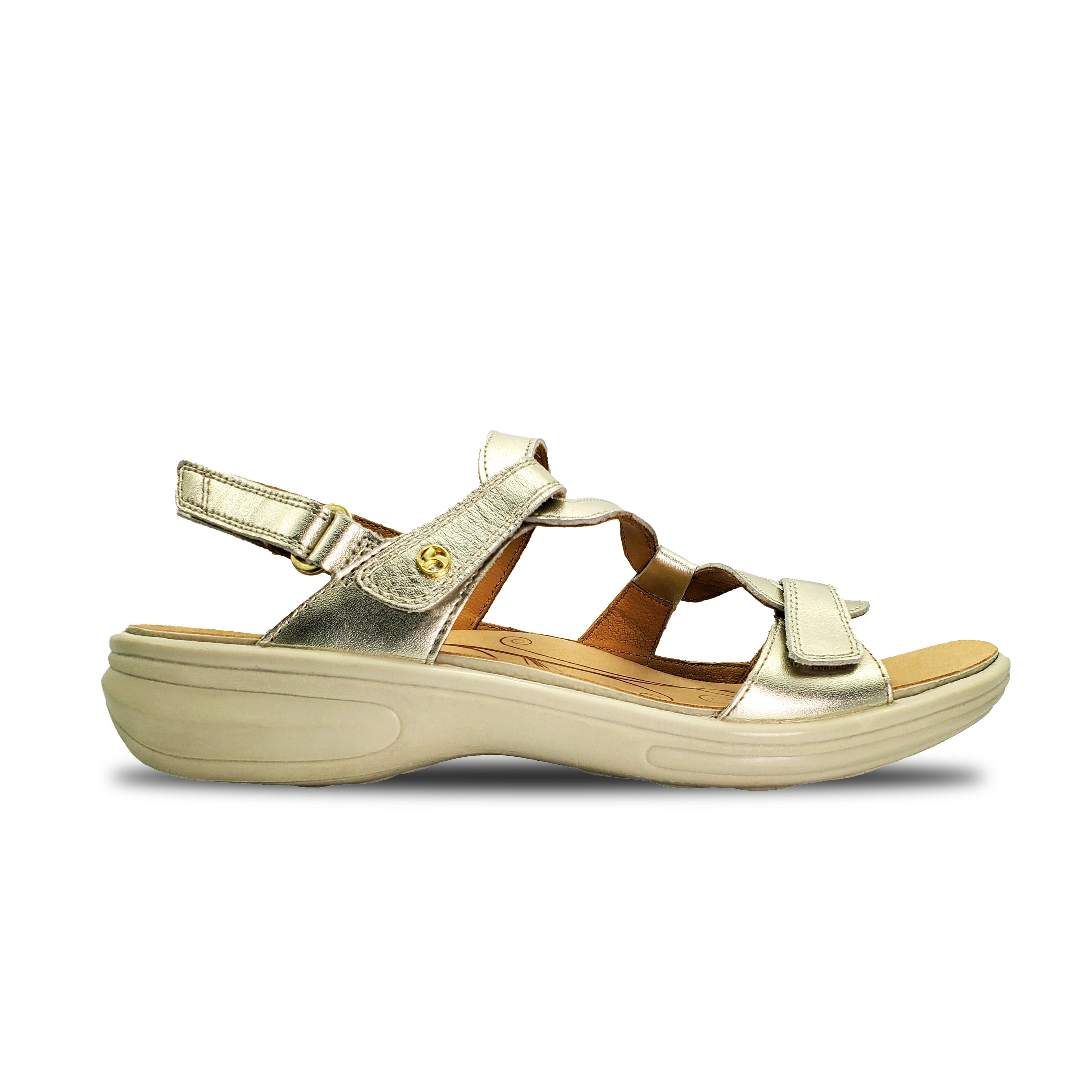 Emerald 3 Strap Leather Sandals - Seasonal - Revere Shoes