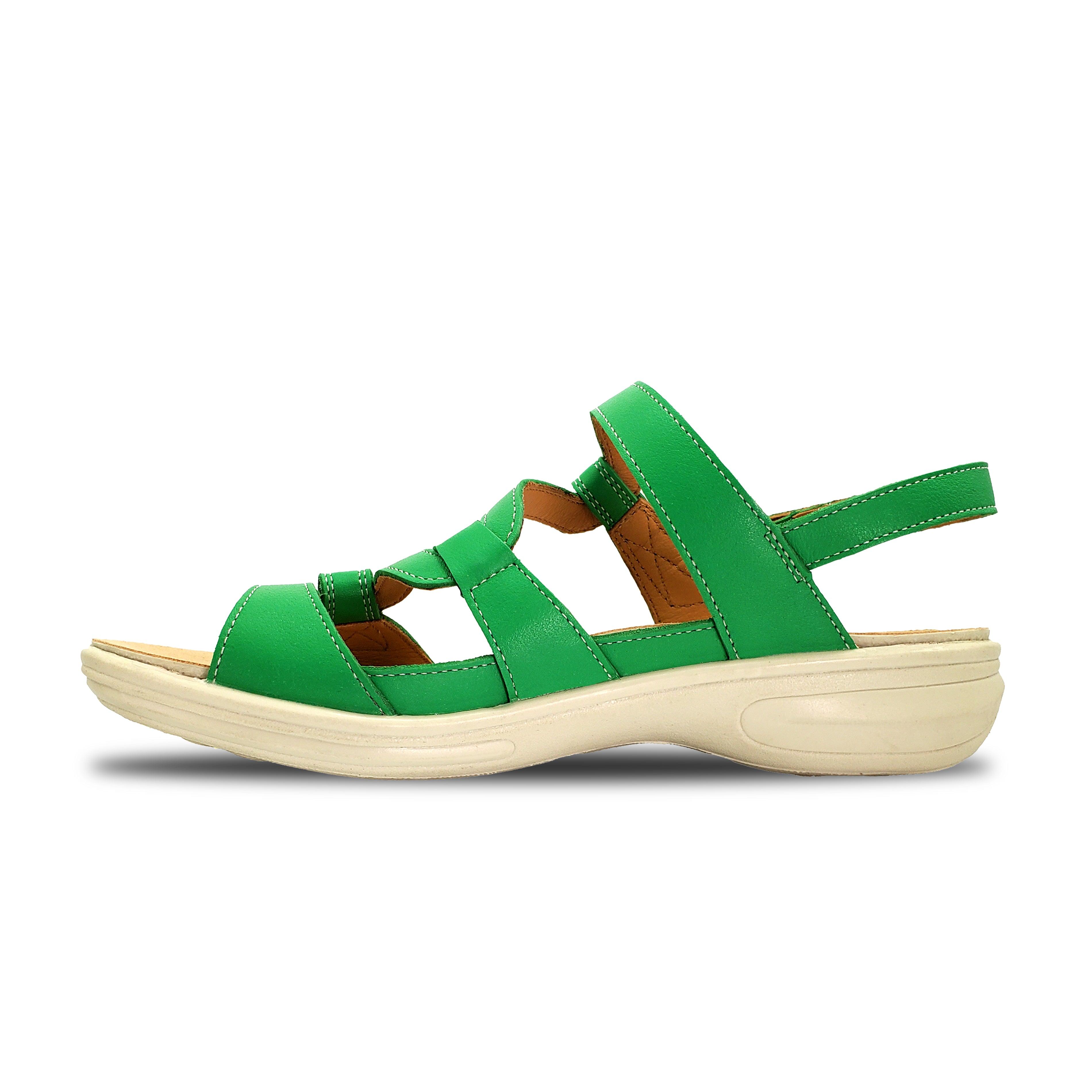 Emerald 3 Strap Leather Sandals - Seasonal - Revere Shoes