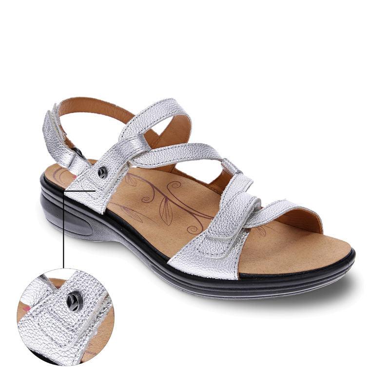 Emerald 3 Strap Leather Sandals - Seasonal - Revere Shoes