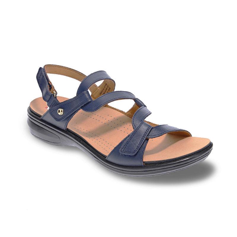 Emerald 3 Strap Leather Sandals - Seasonal - Revere Shoes