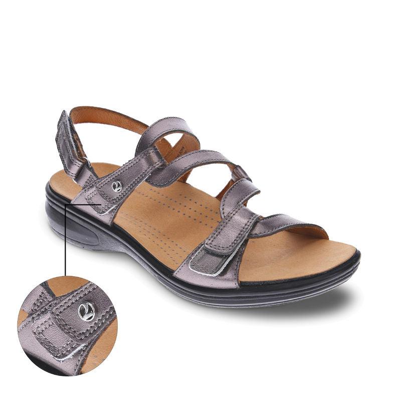 Emerald 3 Strap Leather Sandals - Seasonal - Revere Shoes