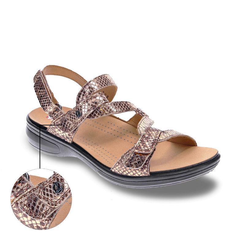 Emerald 3 Strap Leather Sandals - Seasonal - Revere Shoes
