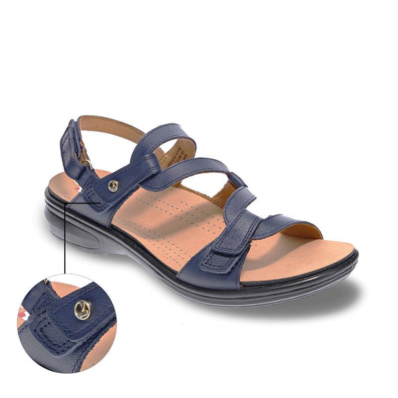 Emerald 3 Strap Leather Sandals - Seasonal - Revere Shoes