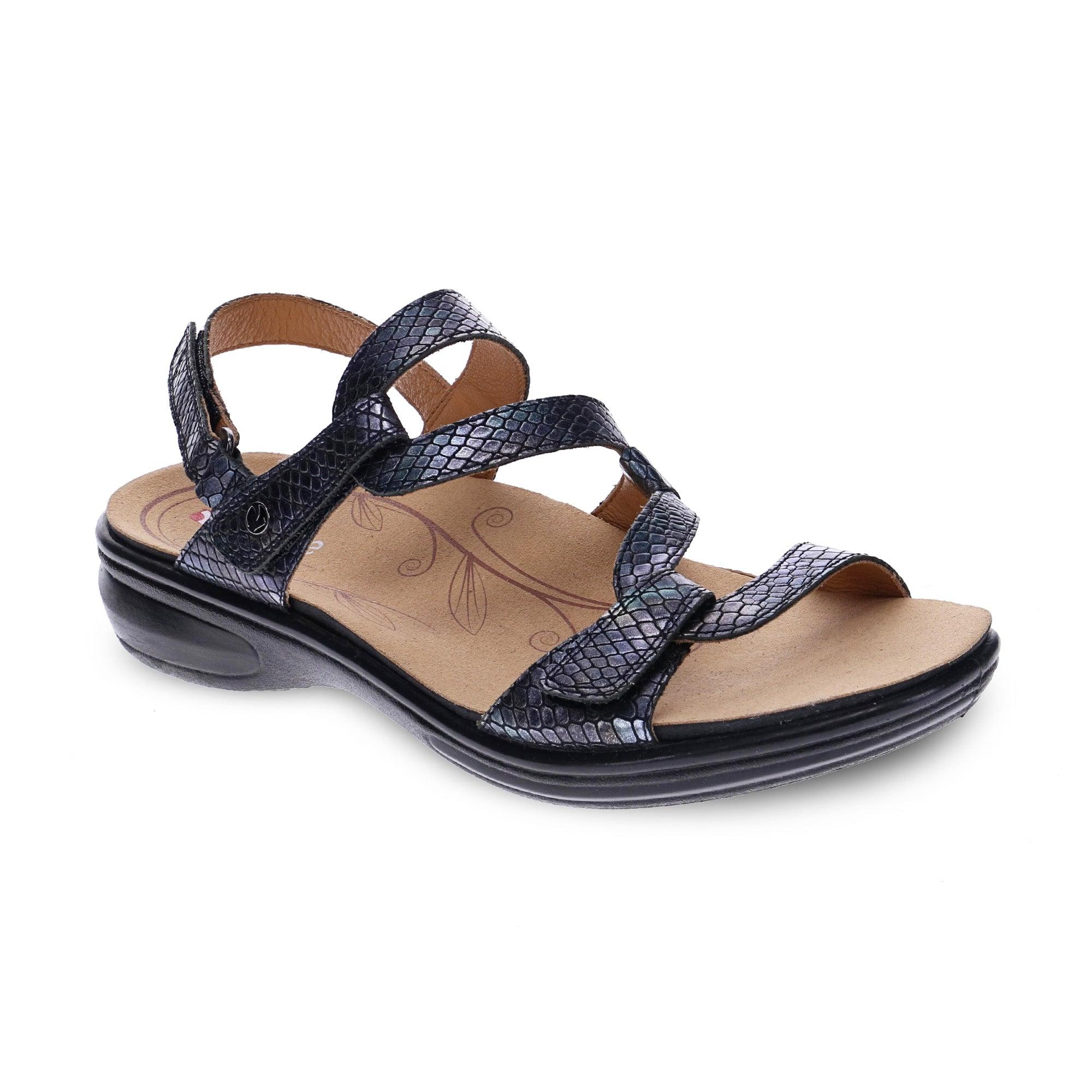 Emerald 3 Strap Leather Sandals - Seasonal - Revere Shoes