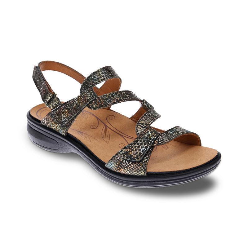 Emerald 3 Strap Leather Sandals - Seasonal - Revere Shoes